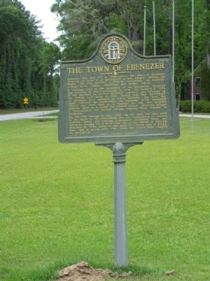 The Town of Ebenezer Marker. Click for full size. The Town of Ebenezer Marker image. Click for full size.