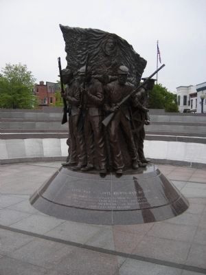 African American Civil War Memorial - "Spirit of Freedom" image. Click for full size.