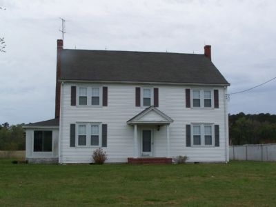 This house now stands at the site of the Tidewater Institute image. Click for full size.