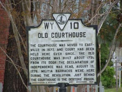 Old Courthouse Marker image. Click for full size.