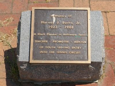 In Memory of Harvey J. Burns, Jr. Marker. Click for full size. In Memory of Harvey J. Burns, Jr. Marker image. Click for full size.