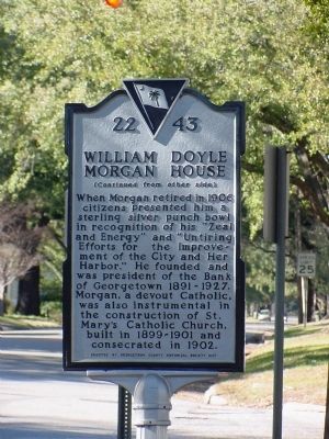William Doyle Morgan House Marker, Side 2 image. Click for full size.