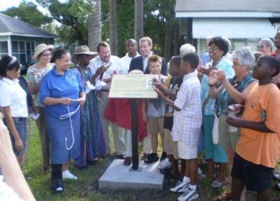 Unveiling of the Twine Street Marker. Click for full size. Unveiling of the Twine Street Marker image. Click for full size.