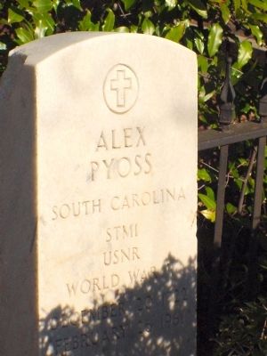 Alex Pyoss (1922–1961). Click for full size. Alex Pyoss (1922–1961) image. Click for full size.