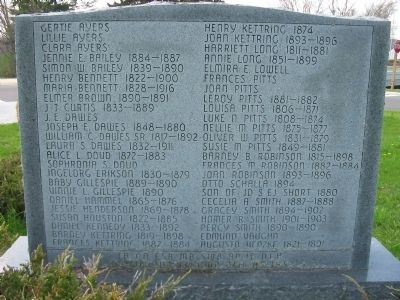 Back of Marker. Click for full size. Back of Marker image. Click for full size.