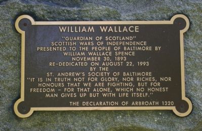 William Wallace Marker image. Click for full size.