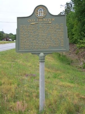 Old Ebenezer Marker image. Click for full size.