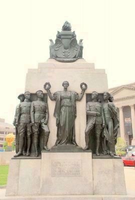 Full view of Lady Justice and Black Soldiers Underneath Eternal Flame image. Click for full size.