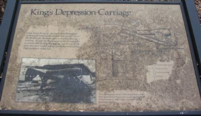 King's Depression Carriage Marker image. Click for full size.