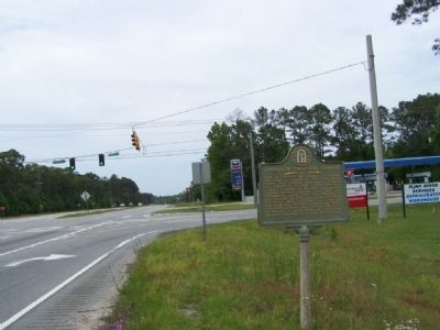 Marker at GA 21 between Rincon and Springfield at GA 275 image. Click for full size.
