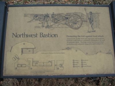 Northwest Bastion Marker. Click for full size. Northwest Bastion Marker image. Click for full size.