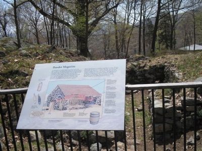 Marker with Powder Magazine Ruins image. Click for full size.