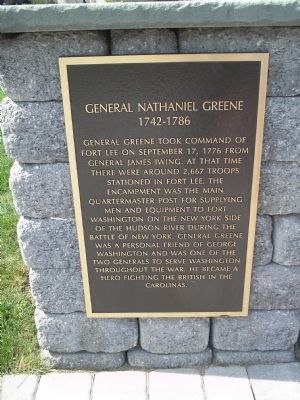 General Nathaniel Greene Marker image. Click for full size.
