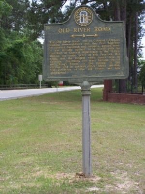 Old River Road Marker. Click for full size. Old River Road Marker image. Click for full size.