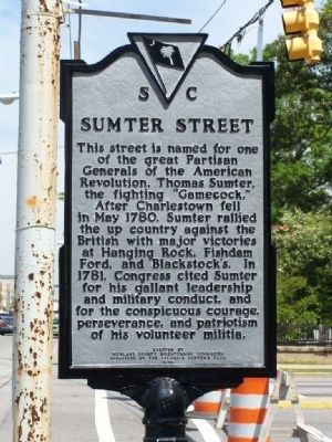 Sumter Street Marker. Click for full size. Sumter Street Marker image. Click for full size.