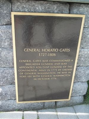 General Horatio Gates Marker. Click for full size. General Horatio Gates Marker image. Click for full size.