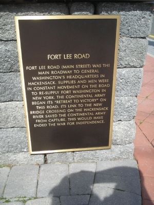 Fort Lee Road Marker image. Click for full size.