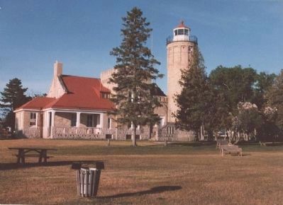 Old Mackinac Point Lighthouse (constructed 1892) image. Click for full size.