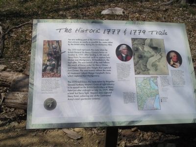 The Historic 1777 & 1779 Trails Marker. Click for full size. The Historic 1777 & 1779 Trails Marker image. Click for full size.