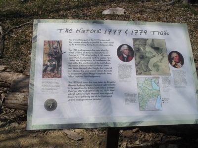 The Historic 1777 & 1779 Trails Marker image. Click for full size.