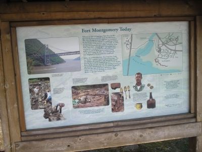 Fort Montgomery Today Marker. Click for full size. Fort Montgomery Today Marker image. Click for full size.