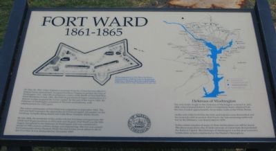 Fort Ward Marker. Click for full size. Fort Ward Marker image. Click for full size.