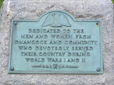World Wars I and II Marker. Click for full size. World Wars I and II Marker image. Click for full size.