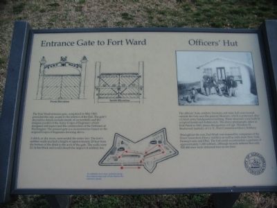 Entrance Gate to Fort Ward Marker image. Click for full size.