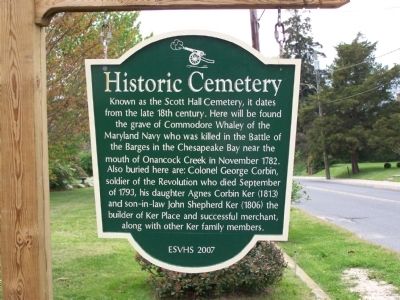 Historic Cemetery Marker image. Click for full size.