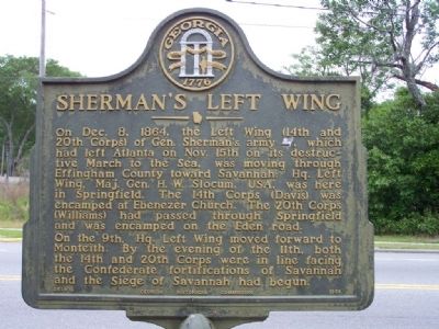 Sherman's Left Wing Marker. Click for full size. Sherman's Left Wing Marker image. Click for full size.