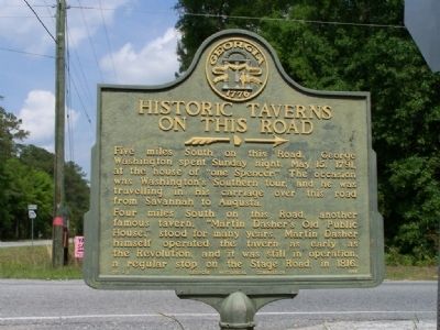 Historic Taverns on this Road Marker image. Click for full size.