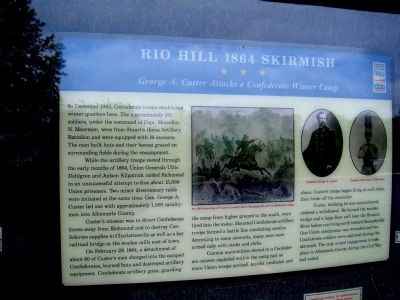 Rio Hill 1864 Skirmish Marker image. Click for full size.
