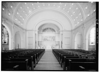 Interior of the First Unitarian Church. image. Click for full size.