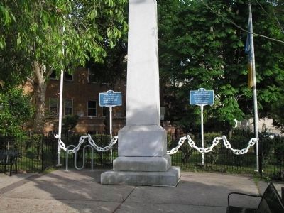 Markers on Washington Street image. Click for full size.