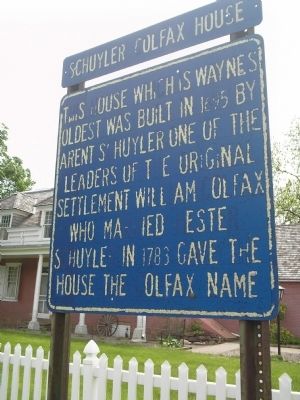 Schuyler Colfax House Marker image. Click for full size.