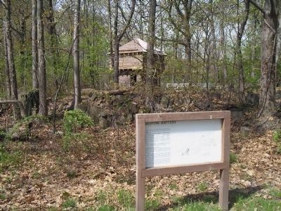 Marker in Fort Lee Historic Park. Click for full size. Marker in Fort Lee Historic Park image. Click for full size.