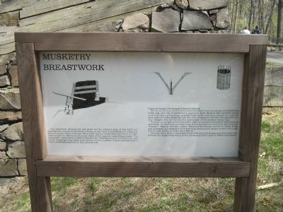 Musketry Breastwork Marker. Click for full size. Musketry Breastwork Marker image. Click for full size.