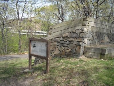 Marker at Fort Lee Historic Park. Click for full size. Marker at Fort Lee Historic Park image. Click for full size.
