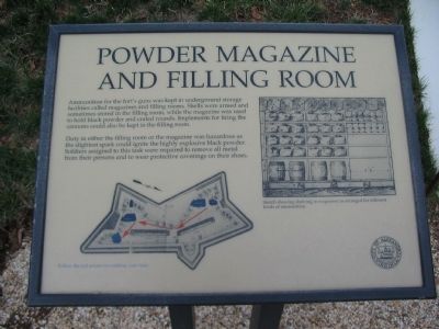 Powder Magazine and Filling Room Marker image. Click for full size.
