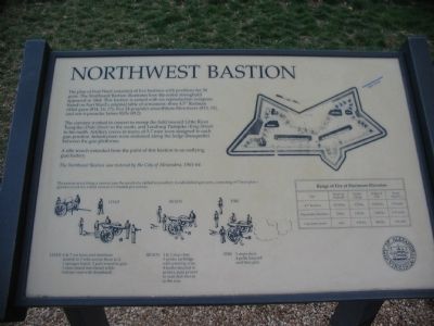 Northwest Bastion Marker. Click for full size. Northwest Bastion Marker image. Click for full size.
