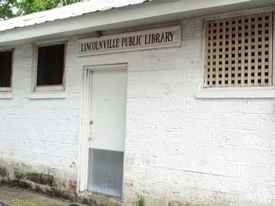 The Lincolvnille Public Library, DeHaven Street Side. Click for full size. The Lincolvnille Public Library, DeHaven Street Side image. Click for full size.