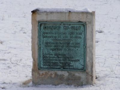 Dunes Hi-Way Marker. Click for full size. Dunes Hi-Way Marker image. Click for full size.