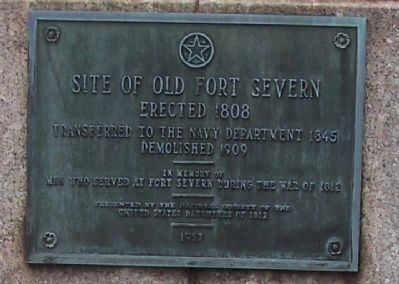 Site of Old Fort Severn Marker image. Click for full size.