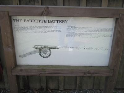 The Barbette Battery Marker. Click for full size. The Barbette Battery Marker image. Click for full size.