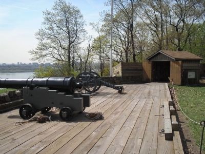 Marker with cannons. Click for full size. Marker with cannons image. Click for full size.