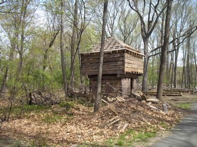 Blockhouse at Fort Lee image. Click for full size.