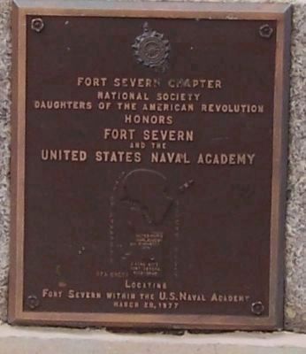 Fort Severn and the United States Naval Academy Marker. image. Click for full size.