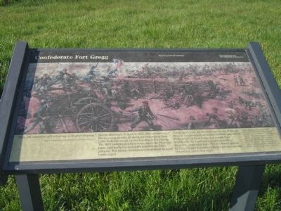 Confederate Fort Gregg Marker image. Click for full size.