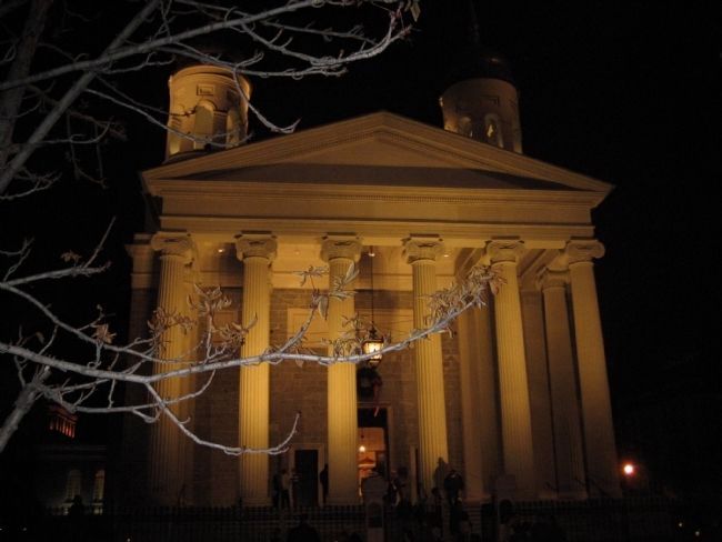 The classical portico of the Basilica.. Click for full size. The classical portico of the Basilica. image. Click for full size.