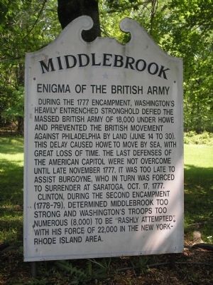 Middlebrook Marker image. Click for full size.